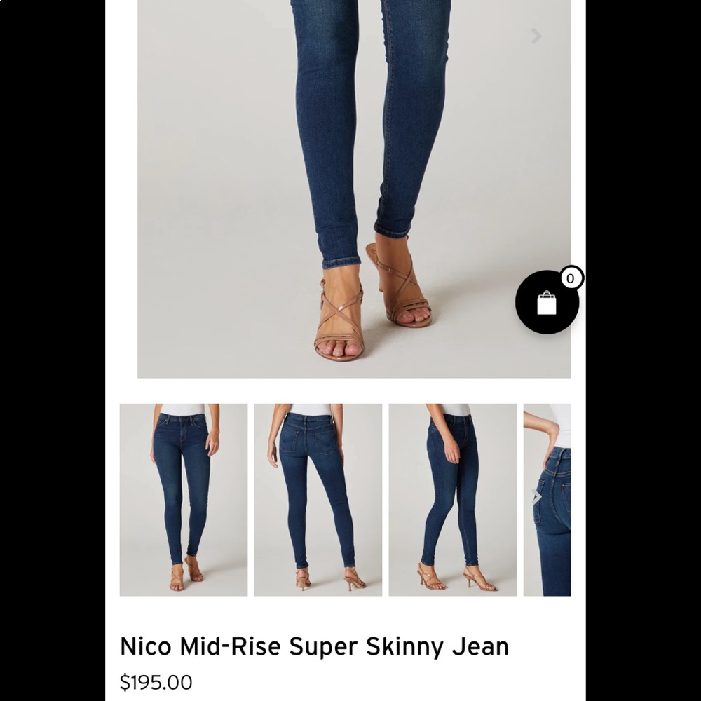 Hudson Mid-rise skinny jeans